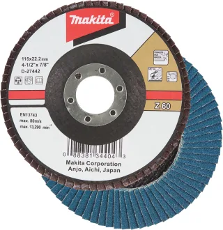 Makita Fächerschleifscheibe 180mm Z60 - D-27545