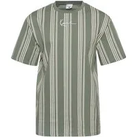 Karl Kani T-Shirt Karl Kani Herren KM233-025-1 KK Small Signature Striped Tee (1-tlg)