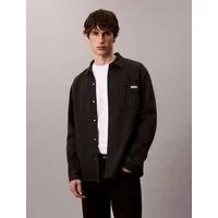 Calvin Klein Jeans Langarmhemd CLASSIC 205 BLACK OVERSHIRT Mit Rundhalsausschnitt, regular fit