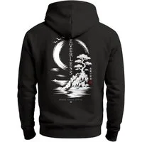 Neverless Hoodie Herren Hoodie mit Spirit of Japan-Rückenprint – Regular Fit