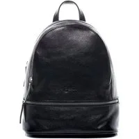 BACCINI Rucksack echt Leder Rucksack groß schwarz-schwarz, Cityrucksack Echtleder, Leder-Rucksack Daypack Damen schwarz