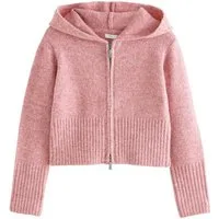 Next Strickjacke Gestricktes Kapuzensweatshirt (1-tlg)