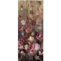 queence Wandgarderobe Blumen - Blüten - Pflanzen - Garderobe aus hochwertigem Acrylglas (1 St), 50x120 cm - mit Edelstahlhaken