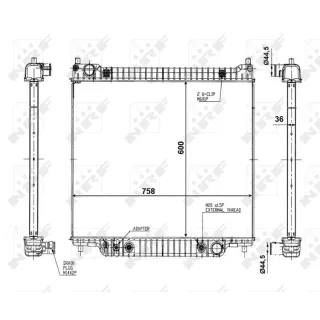 NRF Motork?hler gel?tet 56026