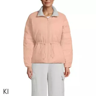 Daunen-Wendejacke WANDERWEIGHT Verstaubar Ultraleicht für Damen, Damen, size: regular, Pink, Nylon, by Lands' End