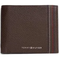 Tommy Hilfiger Geldbörse TH CENTRAL CC & COIN, Herren Geldbeutel, Portemonnaie mit Logoschriftzug und Kontrastnaht