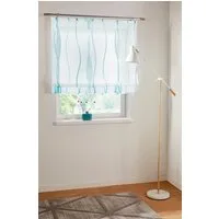 OTTO home Raffrollo Dimona, mit Klettschiene, Transparent, Voile, Polyester, Wellen