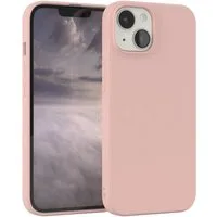 EAZY CASE Handyhülle für Apple iPhone 14 Hülle Silikon 6,1 Zoll, Hülle mit Kameraschutz Bumper Case silikonschutzhülle Rosa / Altrosa