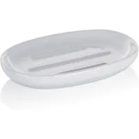 kela Seifenschale Isabella, Breite: 8,5 cm, ovale Form, Rillen im Inneren