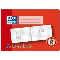 OXFORD Collegeblock Rechenheft A5 quer Lineatur R kariert weiß 16 Blatt