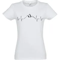 Youth Designz T-Shirt Heartbeat Mountain Damen T-Shirt mit tendigem Frontprint