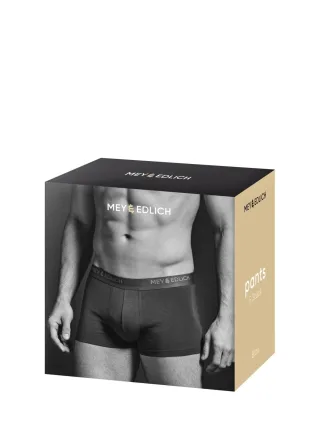 Mey & Edlich Herren Gefährten-Pants Fünferpack Schwarz 95 % Bio¿Baumwolle (GOTS), 5 % Elasthan