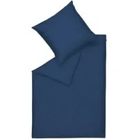 SCHÖNER WOHNEN-Kollektion Bettwäsche PURE 2.0 Ganzjahresbettwäsche, Baumwolle, 1 teilig, 155x220 + 80x80 in Nachtblau