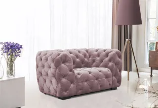 Sessel Designersessel NATALIE in Stoff Riviera Rose
