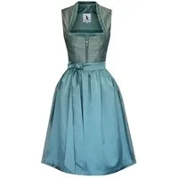 Alpenmärchen Dirndl Midi Dirndl Liane in petrol - ALM1040