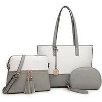 Miss Lulu Handtasche Damen 3-in-1 Handtaschen-Set