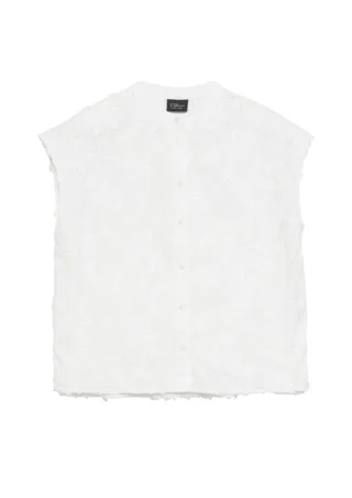 s.Oliver BLACK LABEL - Ärmellose Bluse weiß - Gr. - 44