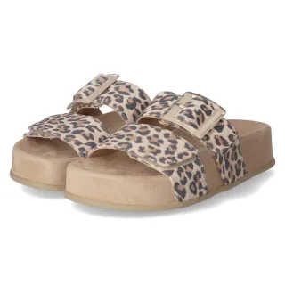 Paul Green Pantoletten  Beige - Gr. 36 -  Echt Leder
