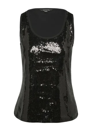 comma - T-Shirt schwarz - Gr. - 42