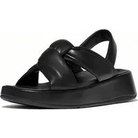 Fitflop F-Mode Knot Soft-Leather Flatform B/Strap Sandals Sandale