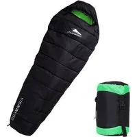 Steinwood Mumienschlafsack koppelbar extra breit 3-4 Season 210cm - Outdoor-Schlafsack, Mumien-S…