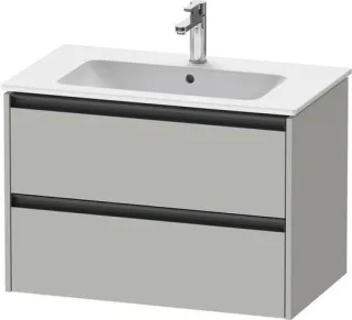 Duravit Ketho.2 Waschtischunterbau wandhängend Betongrau Matt 810x480x550 mm - K25263007070000 K25263007070000