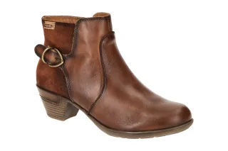 Pikolinos 902-8943C1 cuero Rotterdam Damen Stiefeletten braun bequem Blockabsatz
