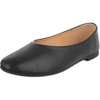 Ital-Design Minimalistische Damen Ballerinas für Alltag und Freizeit Ballerina (91554522) Blockabsatz Klassische Ballerinas in Schwarz