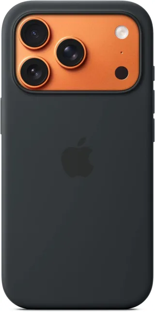 Apple iPhone 17 Pro Silikon Case mit MagSafe schwarz