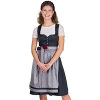 Spieth & Wensky Dirndl Midi Dirndl FC Bayern München 2tlg. - BITZ - dunkelgrau/silber/dunkel