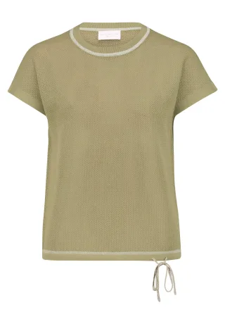 betty barclay - so cosy - - Lochstrick-Pullover oil green - Gr. - 36