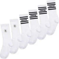 Converse Sportsocken CHUCKPATCH COTTON 6PK CREW (6-Paar) im 6er-Pack, mit Baumwolle, Polyester und Elasthan
