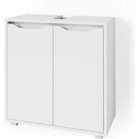 Vicco Waschbeckenunterschrank Ruben, Weiß, 60 x 62.5 cm (1-St)