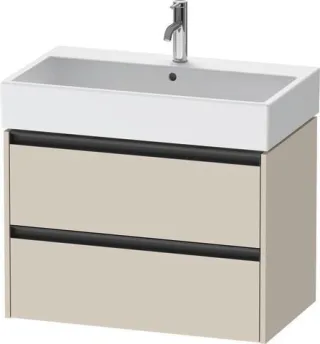 Duravit Ketho.2 Waschtischunterbau wandhängend Taupe Supermatt 784x460x549 mm - K25277083830000 K25277083830000