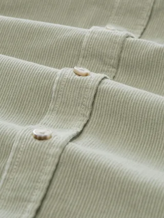 Tom Tailor - soft corduroy shirt iron mint - Gr. - XL