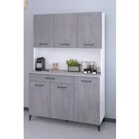 Parisot Buffet Parisot Malice 11, (B/H/T ca. 120x180x44) (1-St) ohne Elektrogeräte