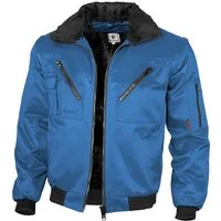 Qualitex Workwear Pilotenjacke Arbeitsjacke Herren 4-in-1 Pilotenjacke mit abtrennbaren Ärmeln (1-St) Robuste Winter- & Übergangsjacke mit 7 praktischen Taschen