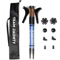 Sport-Knight® Wanderstöcke Nordic Walking Faltbare ergonomische Wanderstöcke, Aluminium Legierung