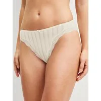 CALIDA Slip Etude Toujours Nadelstreifen-Optik, florale Spitze, Regular-Cut, Jacquard, elastisch