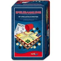 Noris Spiel Familienspiel Spielesammlung 99iger-Spielesammlung Metallbox 606112580