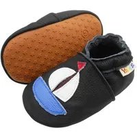 Yihakids Leder Lauflernschuhe mit rutschfester Gummisohle Krabbelschuh