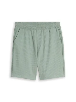 Denim Tom Tailor - Relaxed Fit Sweat-Shorts green mist - Gr. - S