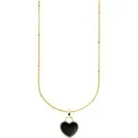 Aniston JEWELRY & WATCHES Kette mit Anhänger Schmuck Geschenk Silber 925 Halskette mit Herzanhänger emalliert