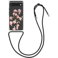 kwmobile Handyhülle Hülle für Google Pixel 6, Silikon Handyhülle mit Kette - Handykette Handyband