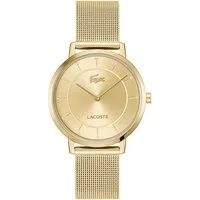 Lacoste Quarzuhr CROCORIGIN 2001474, Armbanduhr, Damenuhr, Edelstahlarmband, analog, Glassteine