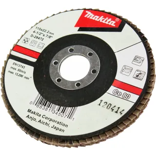 Makita Fächerschleifscheibe 115mm 80F - D-28472