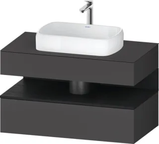 Duravit Qatego Konsolenwaschtischunterbau wandhängend Graphit Matt 1000x550x600 mm - QA4731016490010 QA4731016490010