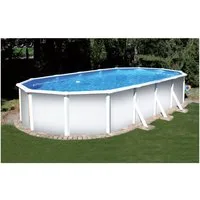 Planet Pool Ovalpool Stahlwandpool ovalform Classic 535x300x120 cm, Sta (Einzelbecken, 1-tlg), verzinkte Stahlwand