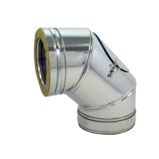 Bertrams Dw Segmentbogen 22SB90-130 130 mm, 90°, mit Reinigungsverschluss VD
