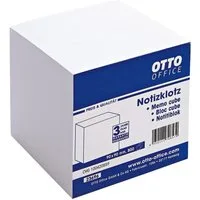 Otto Office Notizzettel, Notizklotz 90x90 mm, weiß, 800 Blatt